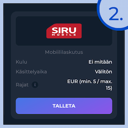 Valitse mobiilitalletus maksutapojen valikosta.