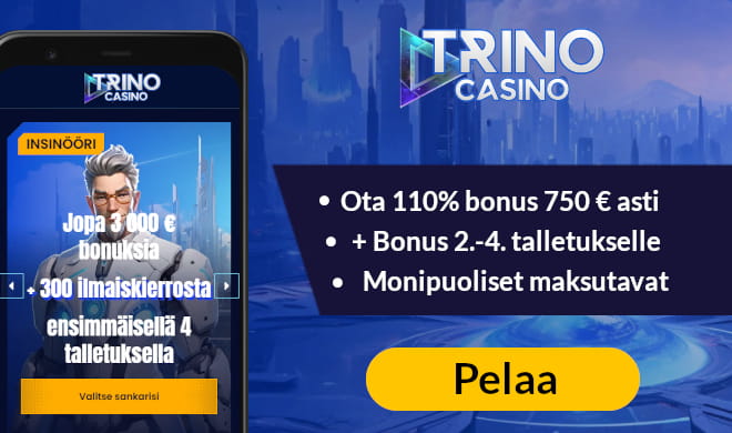 Lue Trino Casino arvostelu ja lunasta iso tervetulobonus.