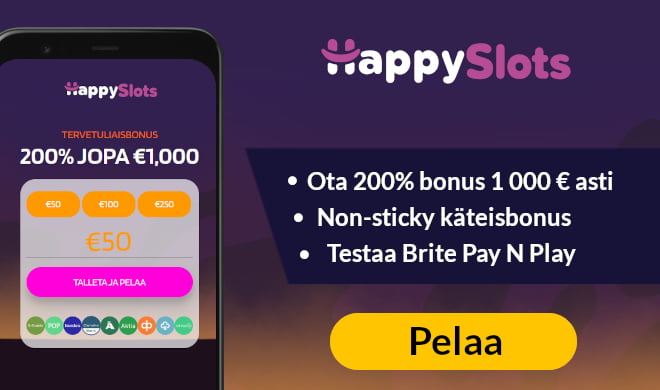 Lue HappySlots  Casino arvostelu ja ota non sticky käteisbonus.