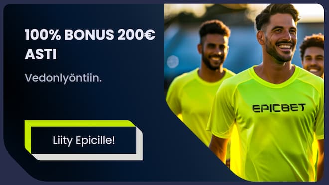 Ota Epicbetin 100% bonus.