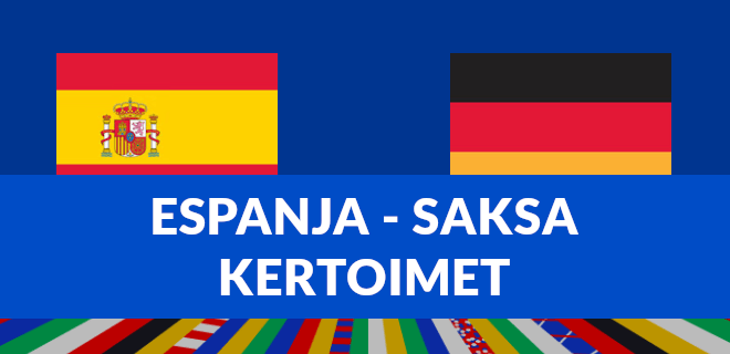 Kertoimet Espanja-Saksa EM-puolivälierään