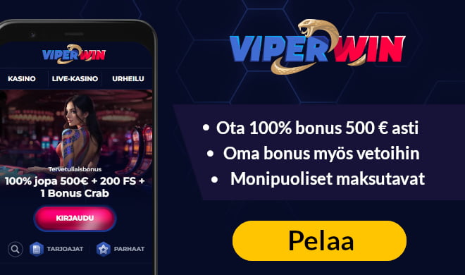 Lue ViperWin Casino arvostelu ja ota iso tervetulobonus.