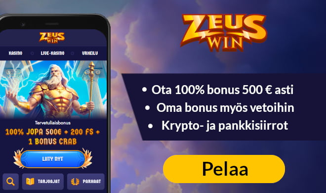 Lue ZeusWin Casino arvostelu ja nappaa tervetulobonus.