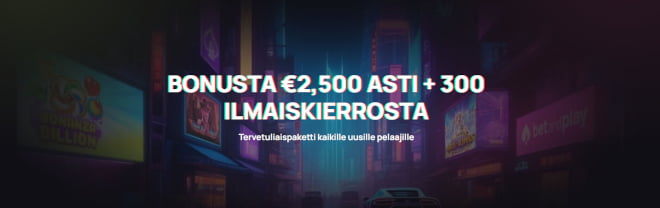 Ota Bet and Play Casino bonus jopa neljällä ensitalletuksella.