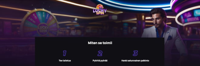 Testaa Bet and Play Casino Lucky Spin.