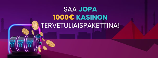 Ota CasinoWinBig tervetulobonus kasinolle, niin saat bonusrahaa ja ilmaiskierroksia usealla talletuksella.