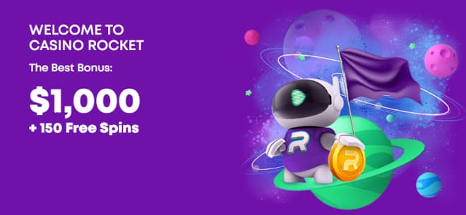 Lunasta Casino Rocketin tervetulobonus ja saat etuja kahdelle ensitalletukselle.