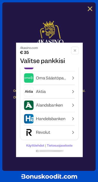 Vaihe 1 Valitse Revolut-pankki Britessä.