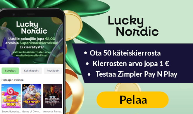 Lue Lucky Nordic Casino arvostelu ja ota käteiskierroksia.