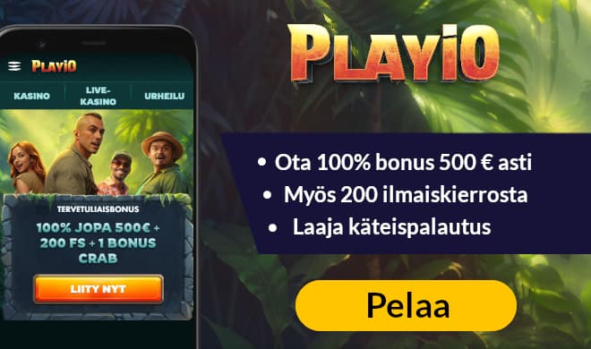 Lue Playio Casino arvostelu ja aloita pelit tervetulobonuksella.