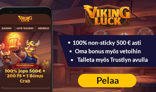 Lue VikingLuck Casino arvostelu ja ota non sticky bonus.