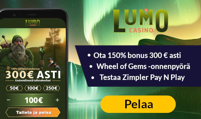 Lue Lumo Casino arvostelu ja ota tervetulobonus.