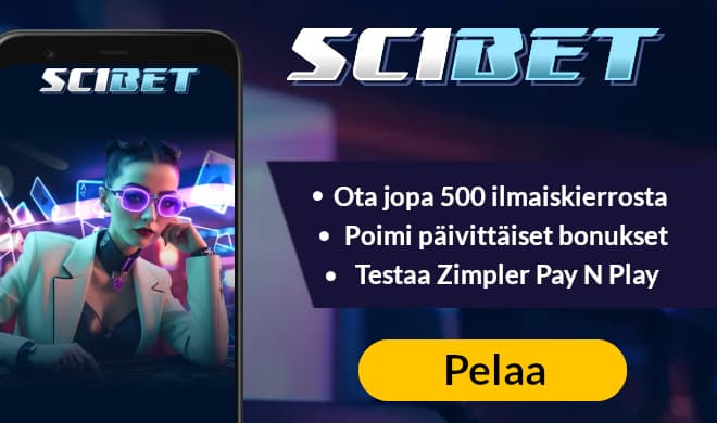 Lue Scibet Casino arvostelu ja ota tervetulobonus.