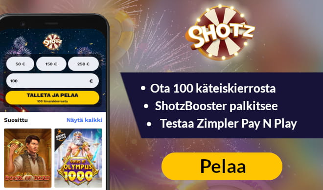 Lue Shotz Casino arvostelu ja pelaa verovapaasti.