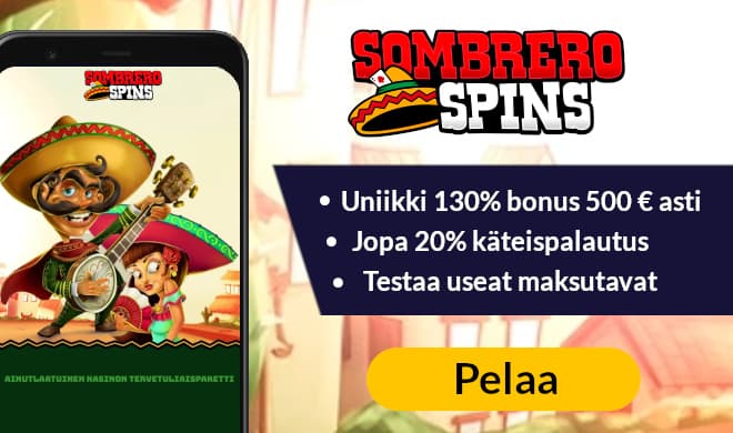 Lue Sombrero Spins arvostelu ja ota uniikki tervetulobonus.