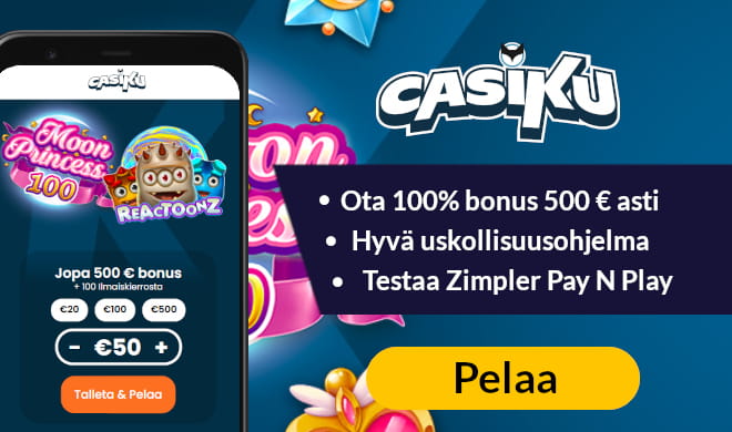 Lue Casiku Casino arvostelu ja ota tervetulobonus.