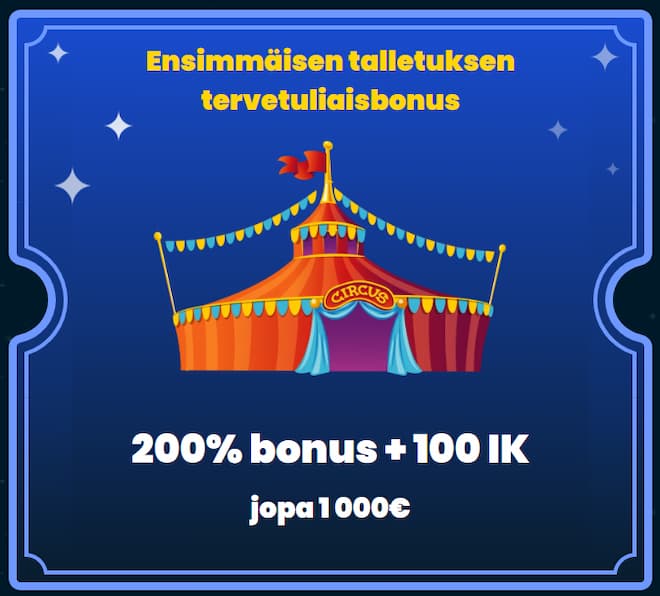 Rollino Casinon 200% tervetuliaisbonus.