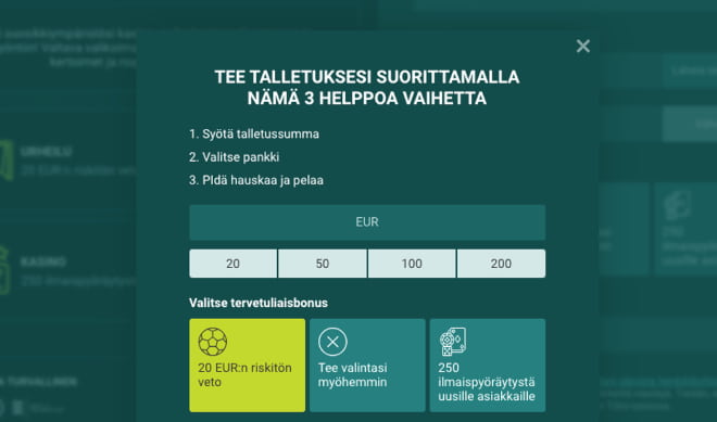 VivatBet Casino kotiutus ja talletus onnistuu monipuolisin maksutavoin.