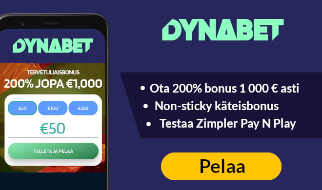 Lue Dynabet arvostelu ja ota iso tervetulobonus.